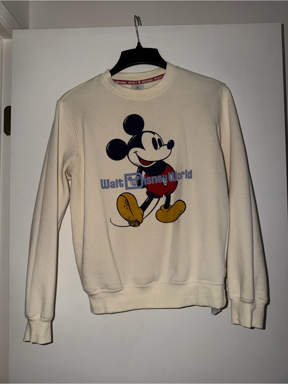 Disney World Crewneck Sweatshirt with Mickey Mouse Graphic